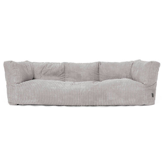 Albert 3-seter Saccosekk Sofa - Kordfløyel Sølvgrå 01