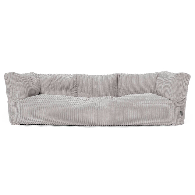 Albert 3-seter Saccosekk Sofa - Kordfløyel Sølvgrå 01