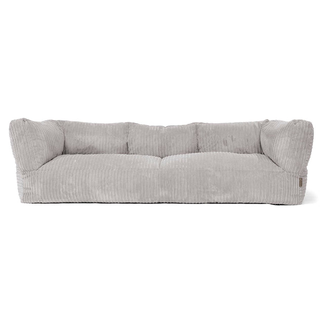 Albert 3-seter Saccosekk Sofa - Kordfløyel Sølvgrå 01