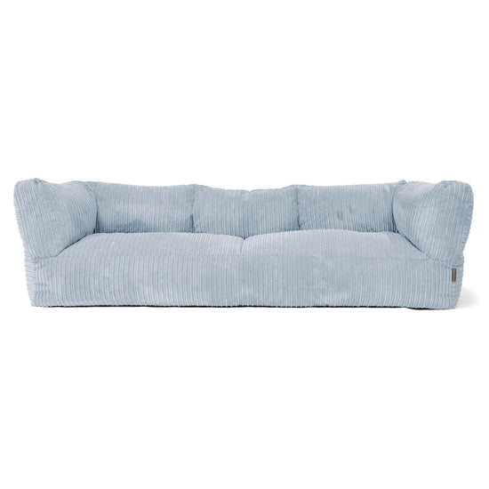 Albert 3-seter Saccosekk Sofa - Kordfløyel Babyblå 01