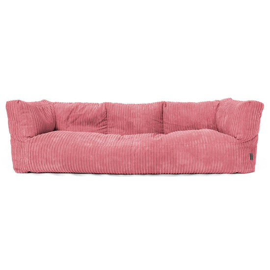 Albert 3-seter Saccosekk Sofa - Kordfløyel Korall 01