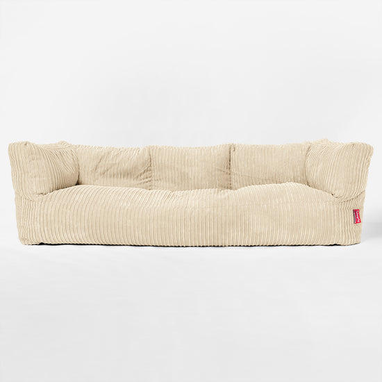 Albert 3-seter Saccosekk Sofa - Kordfløyel Krem 01