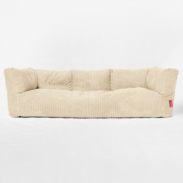 Albert 3-seter Saccosekk Sofa - Kordfløyel Krem 01