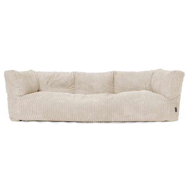 Albert 3-seter Saccosekk Sofa - Kordfløyel Krem 01