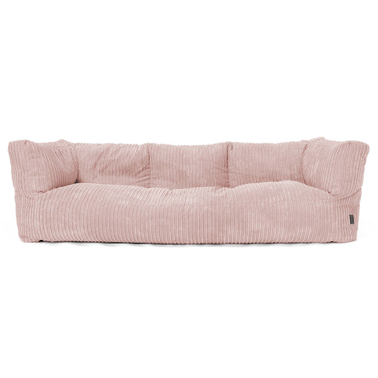 Albert 3-seter Saccosekk Sofa - Kordfløyel Rødmerosa 01