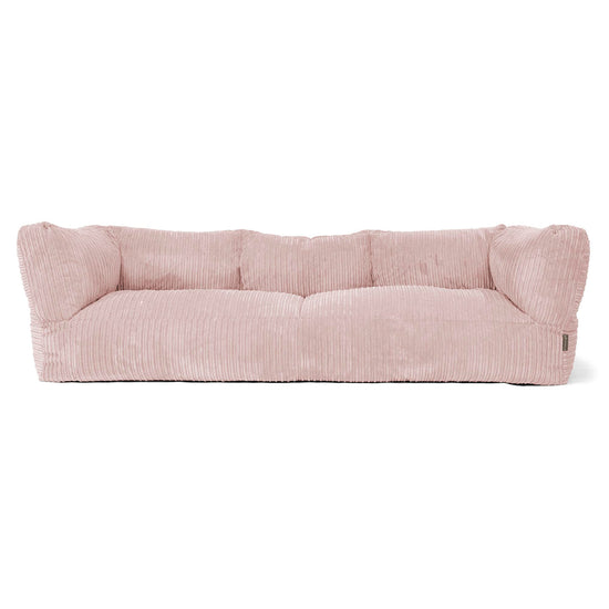Albert 3-seter Saccosekk Sofa - Kordfløyel Rødmerosa 01