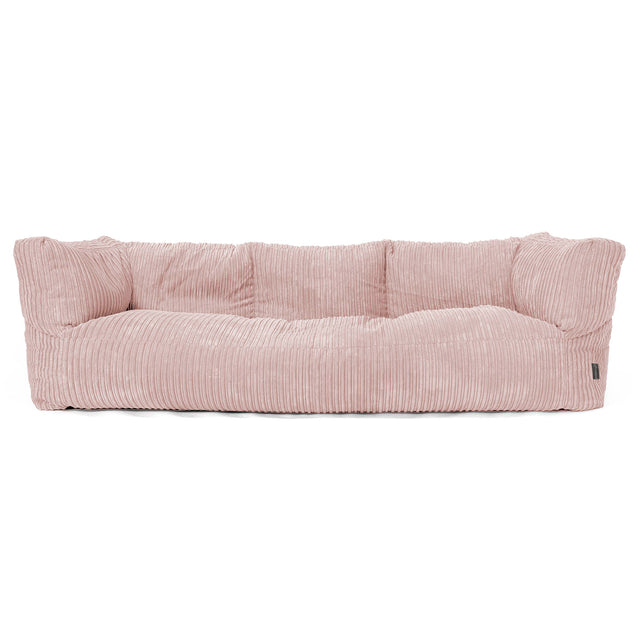 Albert 3-seter Saccosekk Sofa - Kordfløyel Rødmerosa 01