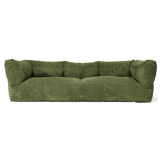 Albert 3-seter Saccosekk Sofa - Kordfløyel Skoggrønn 01