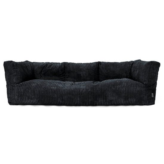 Albert 3-seter Saccosekk Sofa - Kordfløyel Svart 01