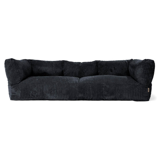 Albert 3-seter Saccosekk Sofa - Kordfløyel Svart 01