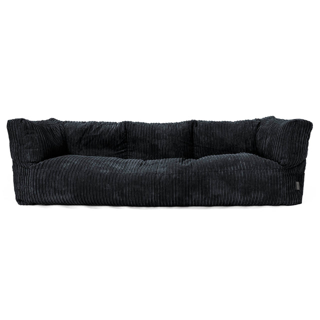 Albert 3-seter Saccosekk Sofa - Kordfløyel Svart 01