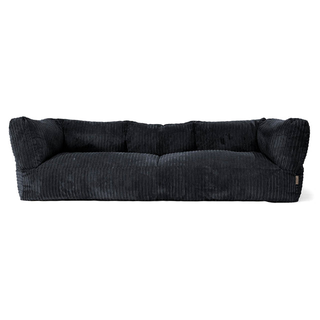 Albert 3-seter Saccosekk Sofa - Kordfløyel Svart 01