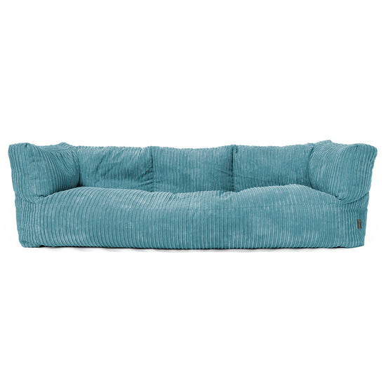 Albert 3-seter Saccosekk Sofa - Kordfløyel Turkis 01