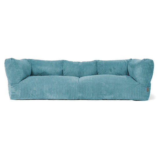 Albert 3-seter Saccosekk Sofa - Kordfløyel Turkis 01