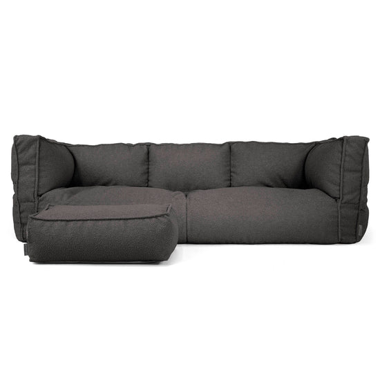 Albert 3-seter Saccosekk Sofa - Bouclé Grafitt_02