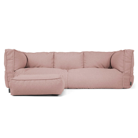 Albert 3-seter Saccosekk Sofa - Bouclé Rosa_02