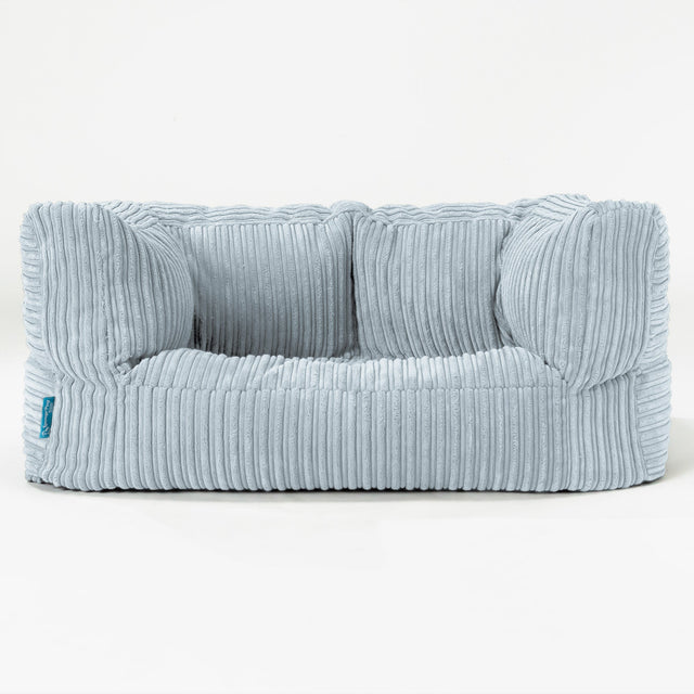 Albert Barnesofa-saccosekk 2-6 år - Kordfløyel Babyblå 01