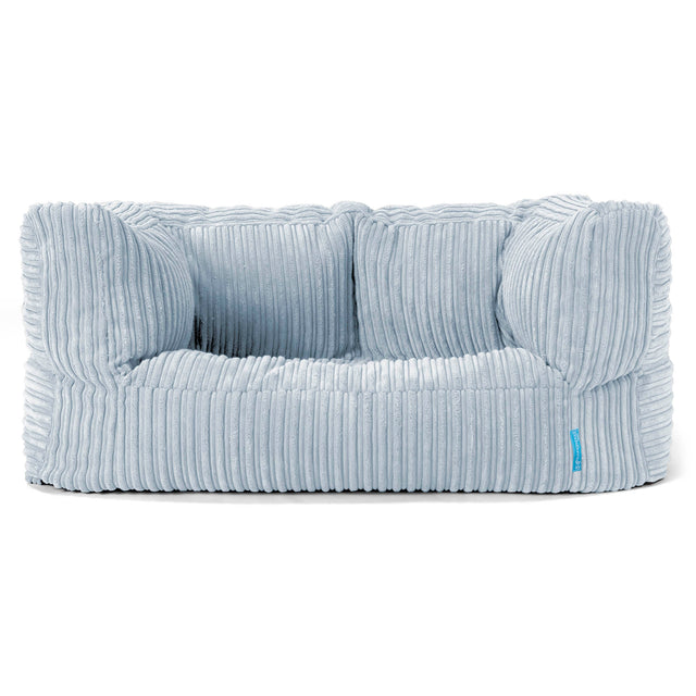 Albert Barnesofa-saccosekk 2-6 år - Kordfløyel Babyblå 01