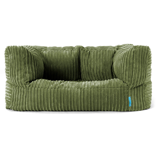 Albert Barnesofa-saccosekk 2-6 år - Kordfløyel Skoggrønn 01