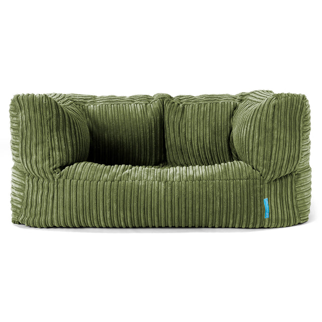 Albert Barnesofa-saccosekk 2-6 år - Kordfløyel Skoggrønn 01