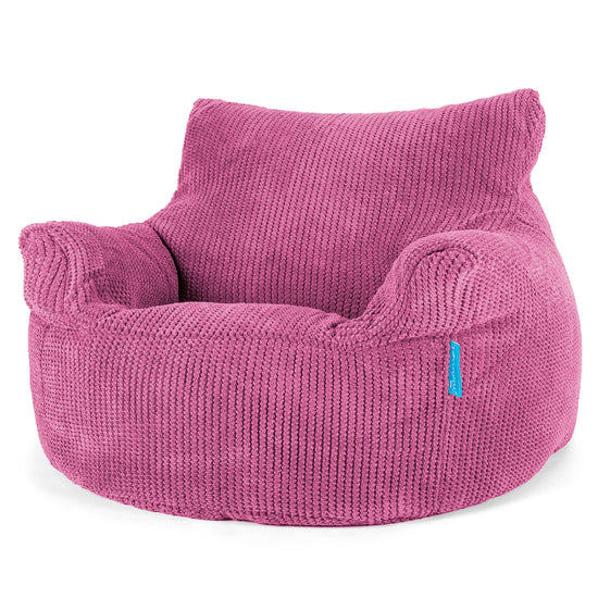 Barnestol Saccosekk 3-8 år - Pom-pom Rosa 01