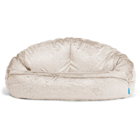 Bubble Sofa-saccosekk for Barn 2-6 år - Kanin-fuskepels Gyllenbrun 01