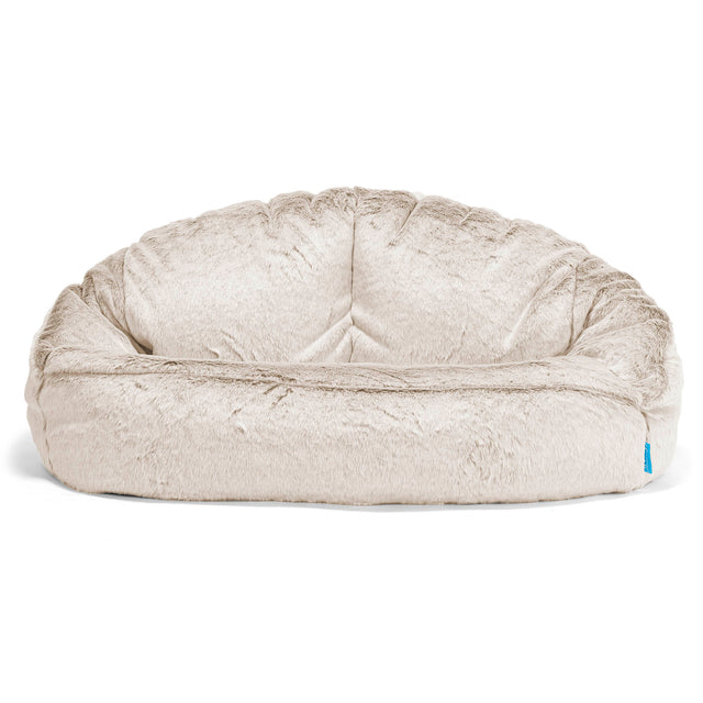Bubble Sofa-saccosekk for Barn 2-6 år - Kanin-fuskepels Gyllenbrun 01