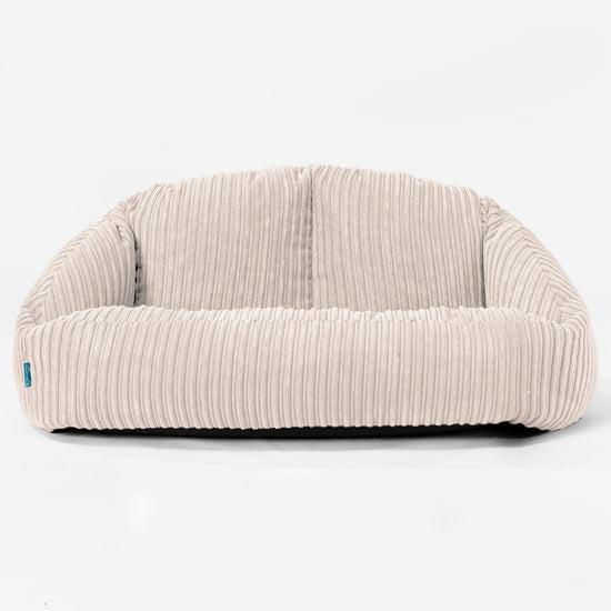 Bubble Sofa-saccosekk for Barn 2-6 år - Kordfløyel Elfenben 01