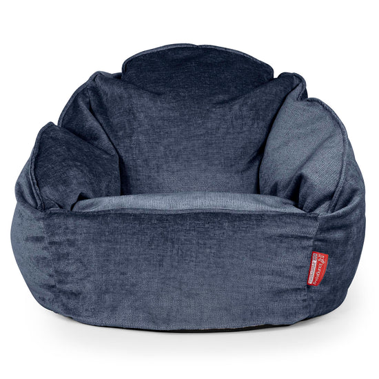 Bubble Saccosekk-stol - Chenille Marineblå 01