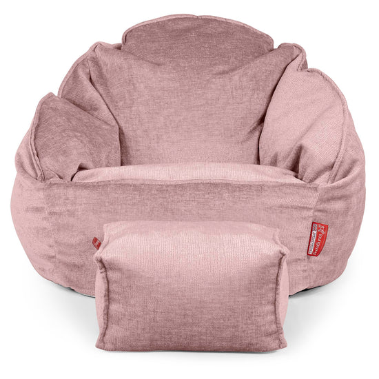 Bubble Saccosekk-stol - Chenille Rosa 02