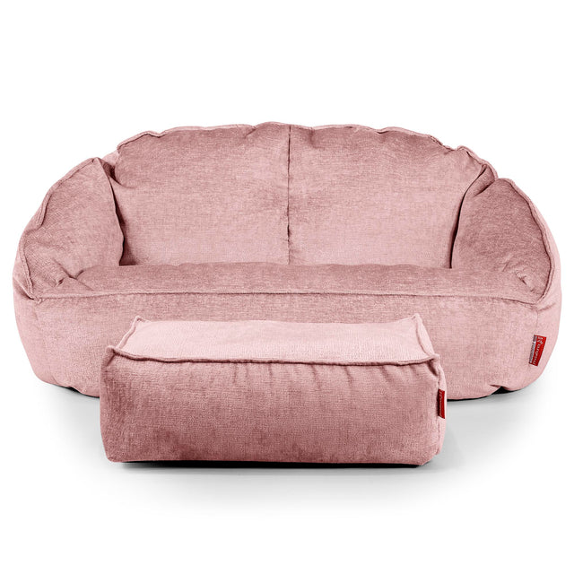 Bubble Sofa-saccosekk - Chenille Rosa 02
