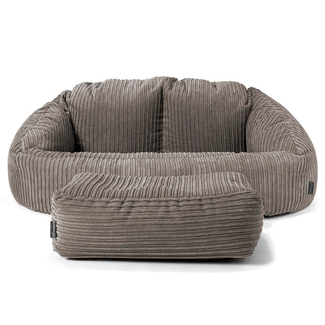 Bubble Stor Sofa-saccosekk for Barn 3-14 år - Kordfløyel Grafitt 02