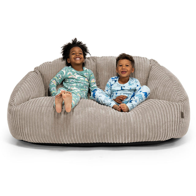 Bubble Stor Sofa-saccosekk for Barn 3-14 år - Kordfløyel Mink 01