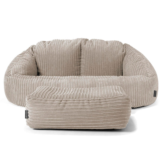 Bubble Stor Sofa-saccosekk for Barn 3-14 år - Kordfløyel Mink 02