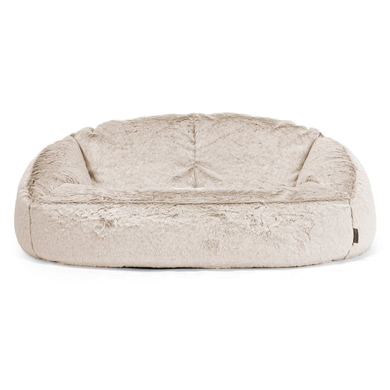Bubble Sofa-saccosekk - Kanin-fuskepels Gyllenbrun 01