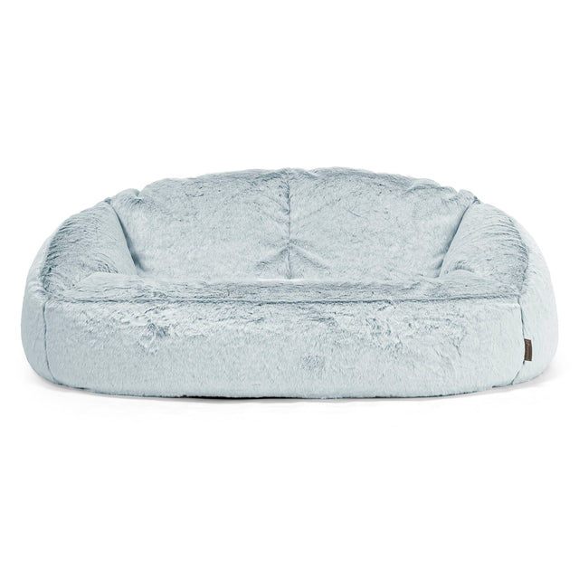 Bubble Sofa-saccosekk - Kanin-fuskepels Støvete Blå 01