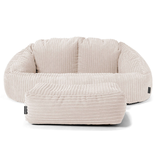 Bubble Sofa-saccosekk - Kordfløyel Elfenben 02