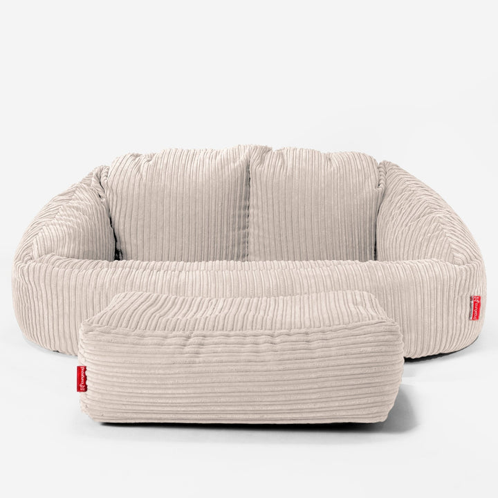 Bubble Sofa-saccosekk - Kordfløyel Elfenben 02