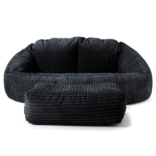 Bubble Sofa-saccosekk - Kordfløyel Svart 02