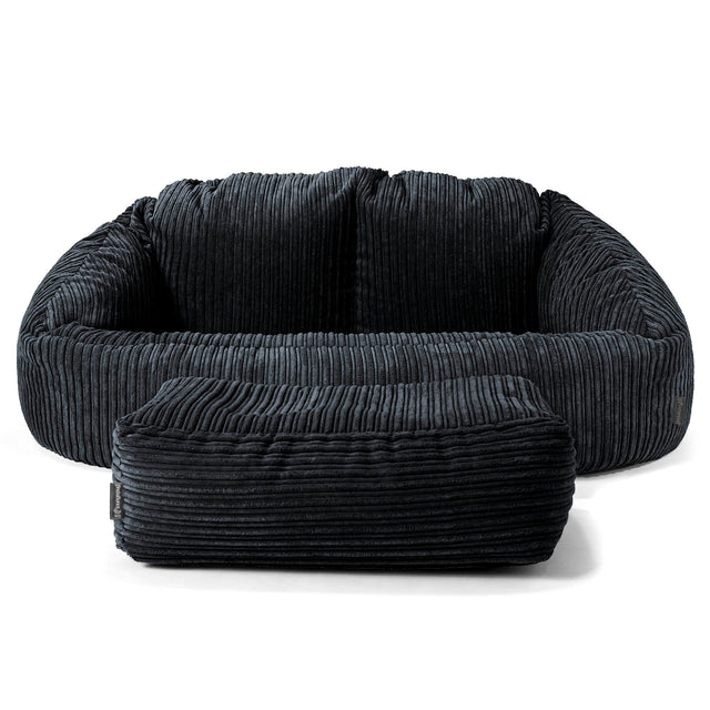Bubble Sofa-saccosekk - Kordfløyel Svart 02