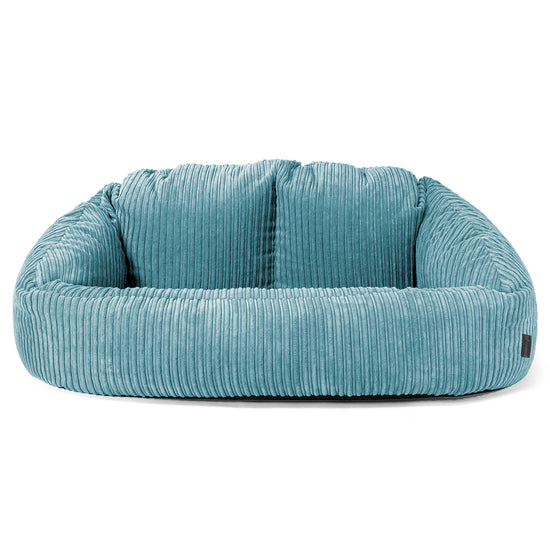 Bubble Sofa-saccosekk - Kordfløyel Turkis 01