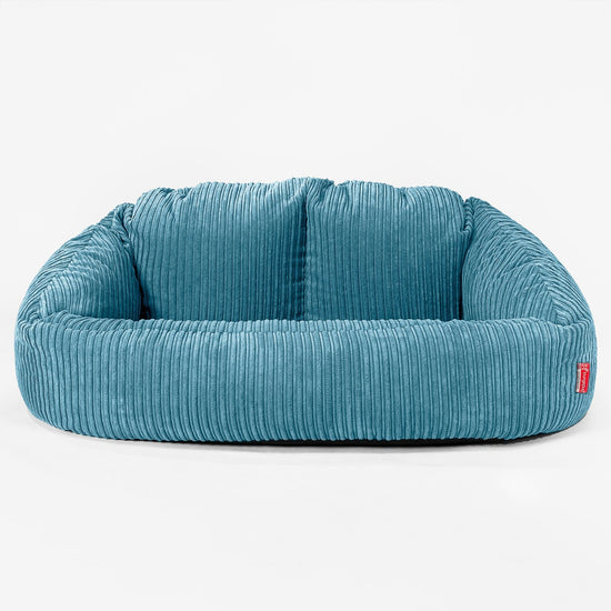 Bubble Sofa-saccosekk - Kordfløyel Turkis 01