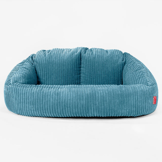 Bubble Sofa-saccosekk - Kordfløyel Turkis 01