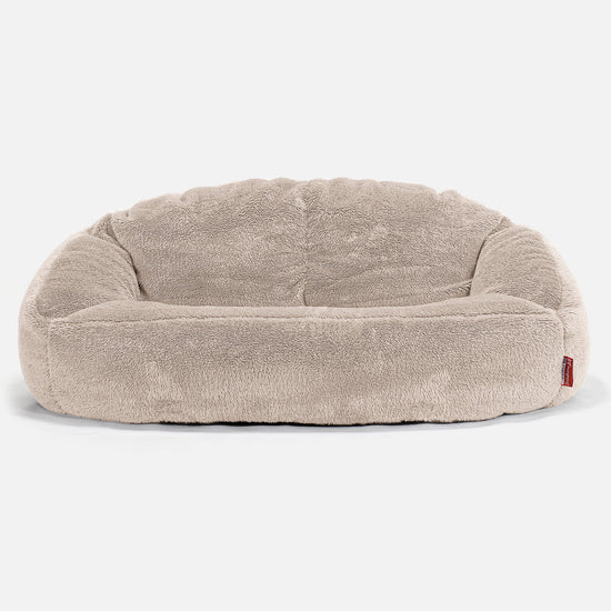 Bubble Sofa-saccosekk - Teddy-fuskepels Mink 01