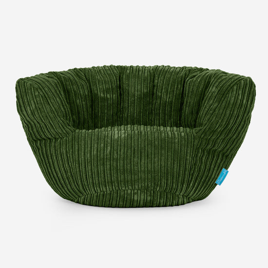 Charles Vintish Saccosekk for Barn 2-6 år - Kordfløyel Skoggrønn 01