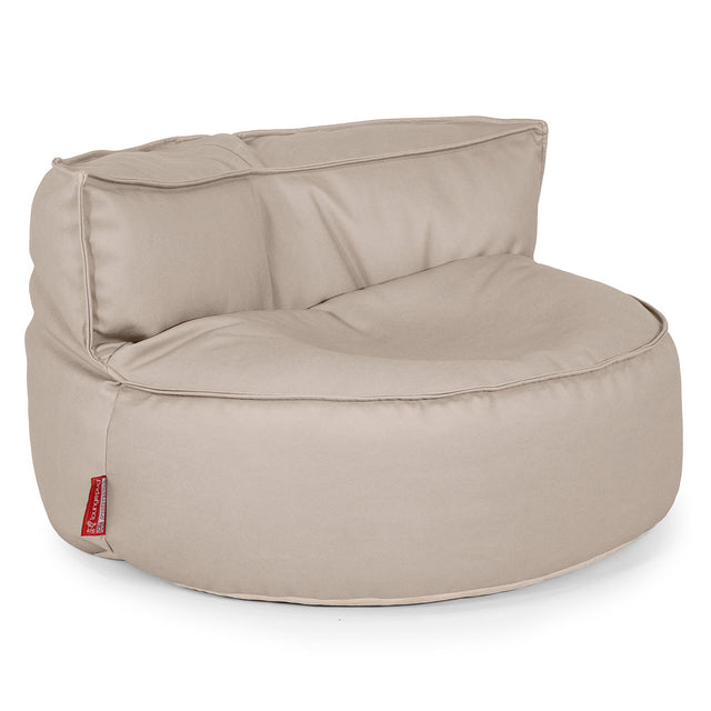 Chloe Saccosekk Sofa - Vegansk Skinn Elfenben 01