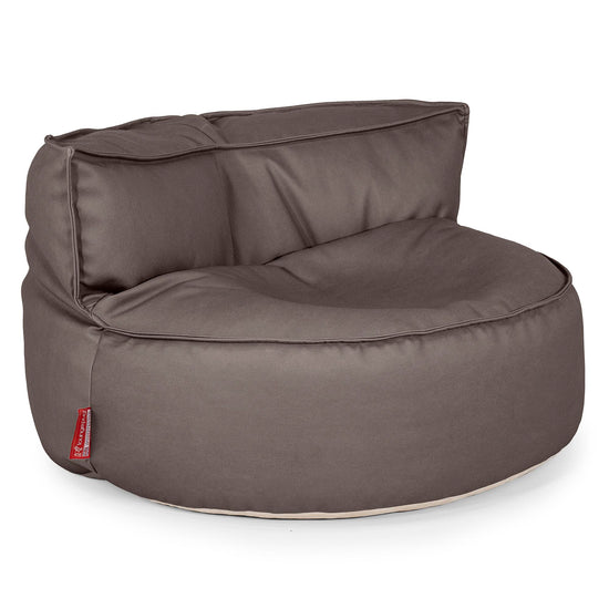 Chloe Saccosekk Sofa - Vegansk Skinn Sjokolade 01