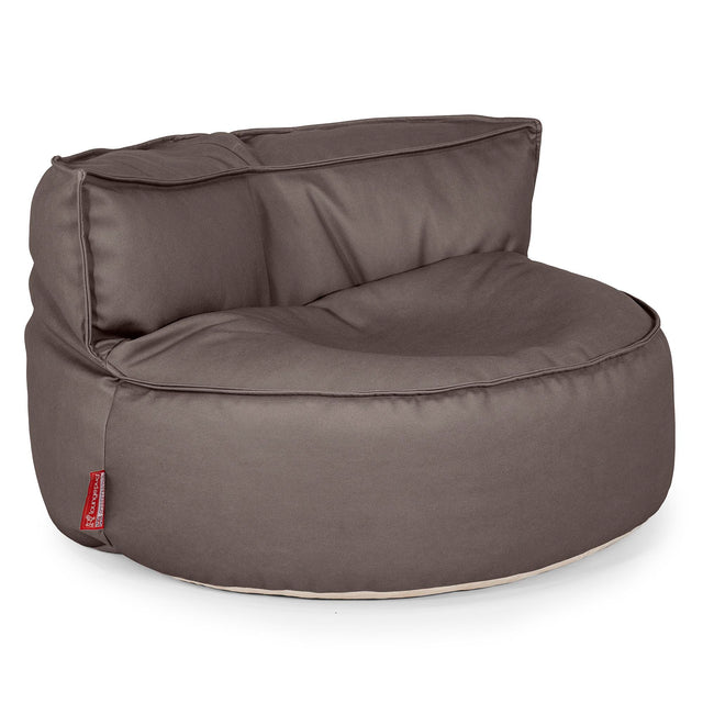 Chloe Saccosekk Sofa - Vegansk Skinn Sjokolade 01
