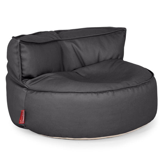 Chloe Saccosekk Sofa - Vegansk Skinn Svart 01