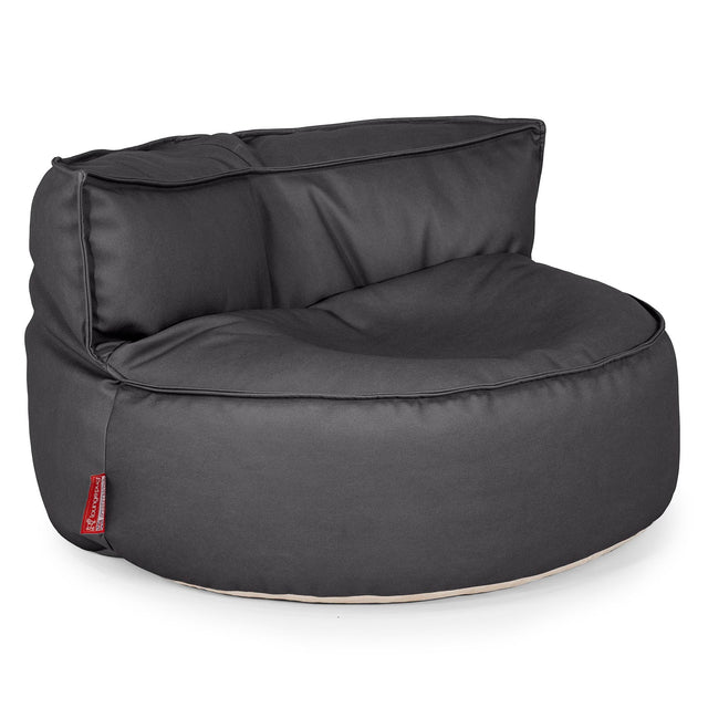 Chloe Saccosekk Sofa - Vegansk Skinn Svart 01
